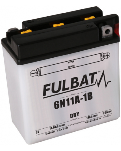 FULBAT konvenční motocyklová baterie 6N11A-1B