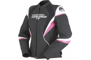 FURYGAN bunda XENIA RACING dámská black/white/pink