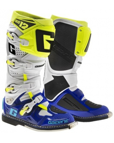 GAERNE topánky SG-12 white/blue/yellow fluo