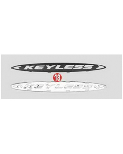 GIVI Z548 samolepiace oválne logo Keyless pre kufor E 41 Keyless