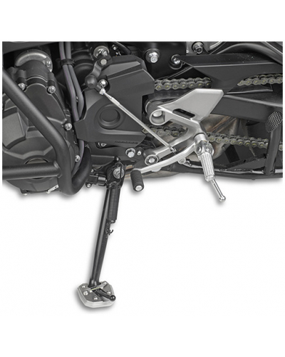 GIVI ES2122 rozšírenie bočného stojanu Yamaha MT-09 Tracer 850 (15-17)/Niken 900, strieborné hliníkové