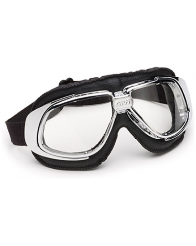 GIVI I400S motocyklové okuliare pre prilby JET, rámček chróm