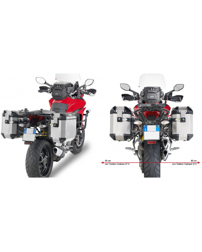 GIVI PLR7406CAM trubkový nosič Ducati Multistrada 1200 (15-18) pre hliníkové bočné kufre TREKKER OUTBACK
