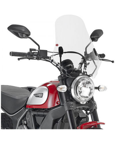 GIVI 7407A plexi kouřové Ducati Scramler 400/800 (15-21), vxš480x435 mm