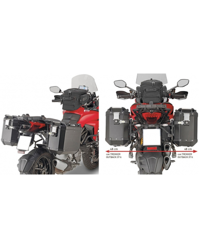 GIVI PLR7411CAM trubkový nosič Ducati Multistrada 1260 (18-20) pro hliníkové boční kufry TREKKER OUTBACK