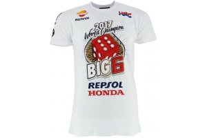 GP APPAREL tričko MM93 World Champion Marquez white