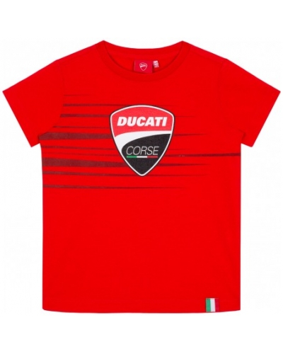 GP APPAREL detské tričko DUCATI CORSE Stripes detské tričko red