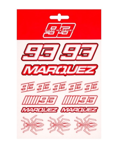 GP APPAREL nálepky MM93 Marquez medium red / white