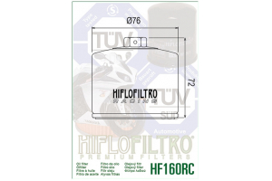 HIFLO olejový filter HF160RC