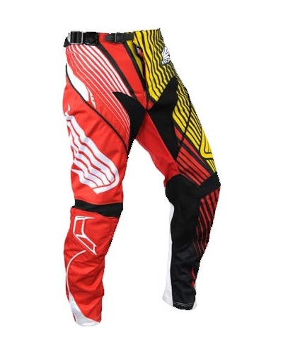 HONDA kalhoty CROSS 14 red/white/black/yellow