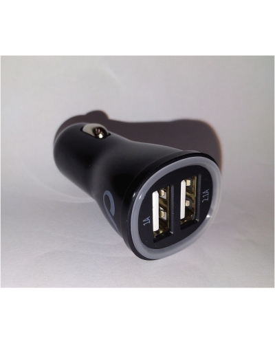 CELLULARLINE miniaturní autonabíječka DUAL s konektory 2x USB 2A black