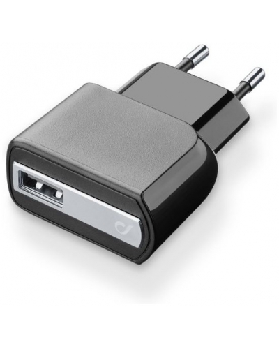 CellularLine cestovná nabíjačka s USB výstupom 2A / 10W black