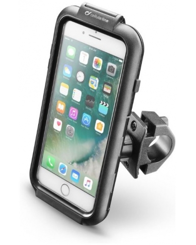 CellularLine vodeodolné púzdro INTERPHONE pre Apple iPhone 6 PLUS, 7 PLUS a 8 PLUS, úchyt na riadidlá, black