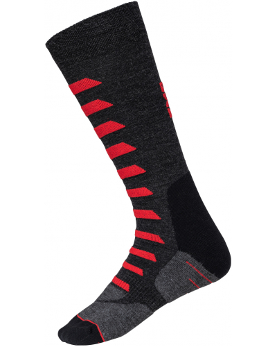 IXS ponožky iXS365 Merino grey/red