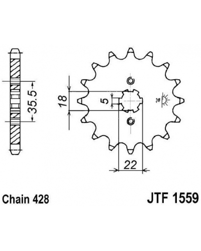 JT řetězové kolečko F 1559-14