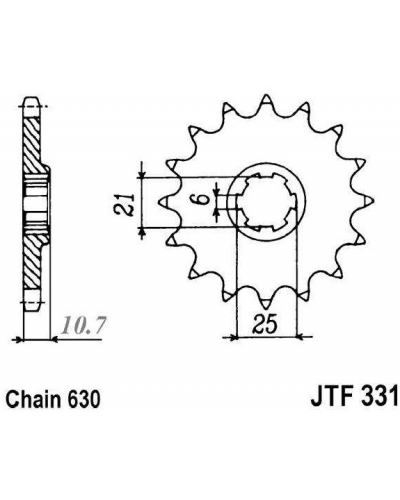 JT řetězové kolečko F 331-15