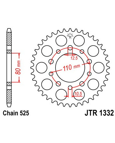 JT řetězová rozeta R 1332-42