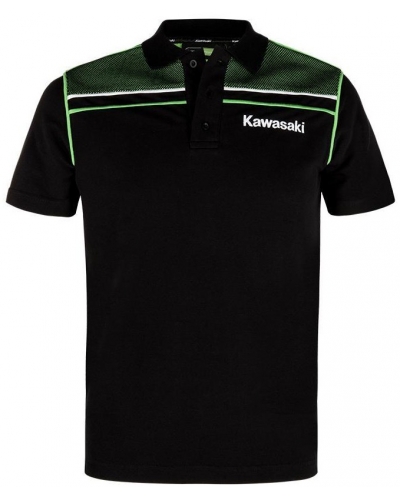 KAWASAKI polo triko SPORTS black / green