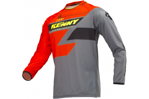 KENNY dres TRACK 19 orange/grey/neon yellow