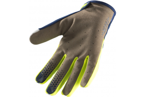 KENNY rukavice TRACK 19 navy/cyan/neon yellow