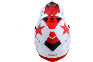 KENNY přilba TROPHY 20 Hexis white/red