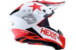 KENNY přilba TROPHY 20 Hexis white/red
