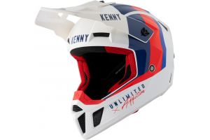 KENNY přilba PERFORMANCE 21 white/blue/red 