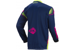 KENNY dres TRACK 17 navy/lime/neon pink