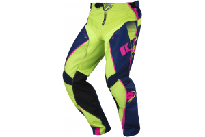 KENNY kalhoty TRACK 17 navy/lime/neon pink