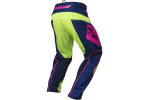 KENNY nohavice TRACK 17 navy / lime / neon pink
