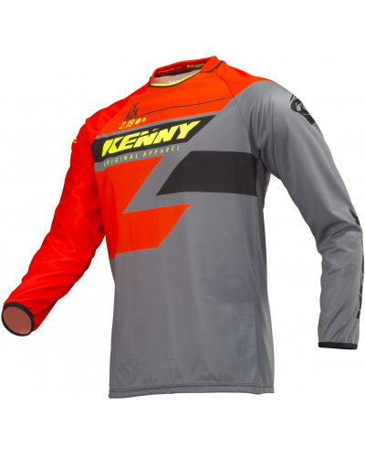 KENNY dres TRACK 19 detský orange/grey/neon yellow