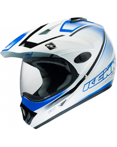 KENNY přilba EXTREME 16 graphic white/blue