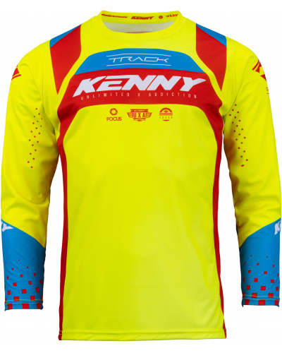 KENNY dres TRACK FOCUS 23 neon yellow/red