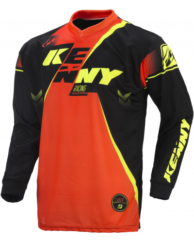 KENNY dres TRACK 17 detský black / neon orange