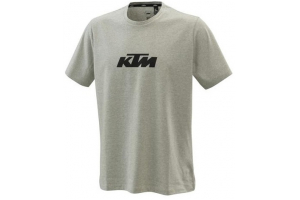 KTM triko PURE Logo grey melange