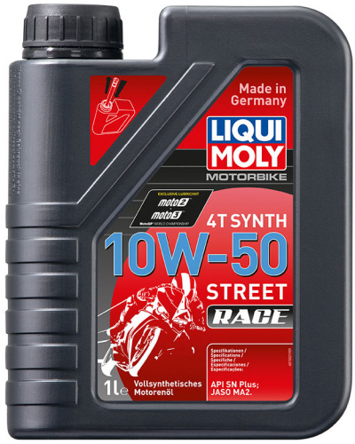 LIQUI MOLY motorový olej MOTORBIKE 4T Synth 10W-50 Street Race 1 l