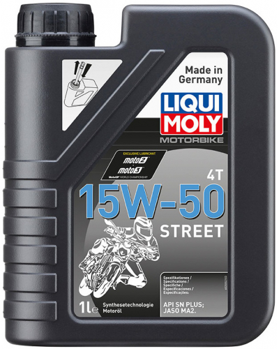 LIQUI MOLY motorový olej MOTORBIKE 4T 15W-50 Street 1l