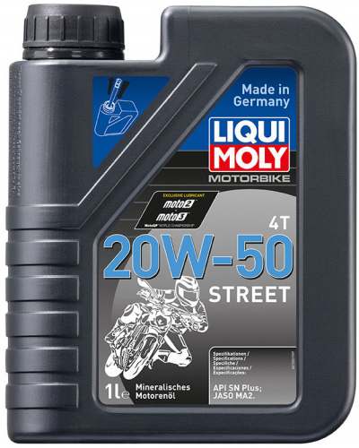 LIQUI MOLY motorový olej MOTORBIKE 4T 20W-50 Street 1l