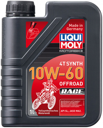 LIQUI MOLY motorový olej MOTORBIKE 4T Synth 10W-60 Offroad Race 1l