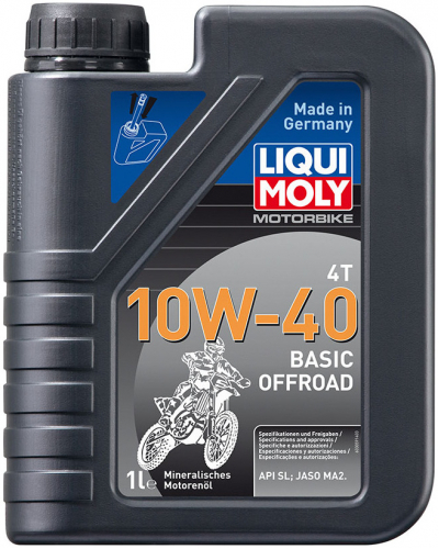 LIQUI MOLY motorový olej MOTORBIKE 4T 10W-40 Basic Offroad 1l