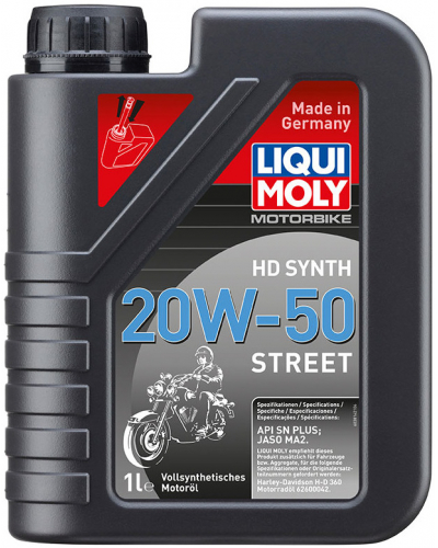 LIQUI MOLY motorový olej MOTORBIKE HD Synth 20W-50 Street 1l