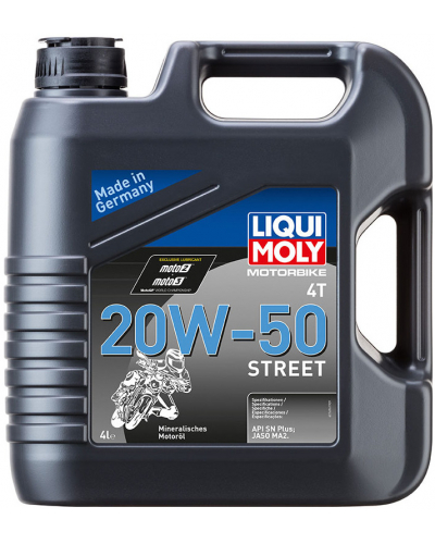 LIQUI MOLY motorový olej MOTORBIKE 4T 20W-50 Street 4l