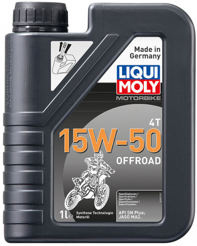 LIQUI MOLY motorový olej MOTORBIKE 4T 15W-50 Offroad 1l