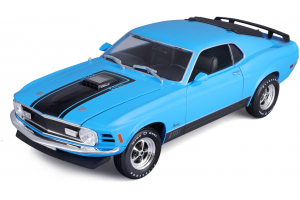 MAISTO 1970 Ford Mustang Mach 1 modrá 1:18