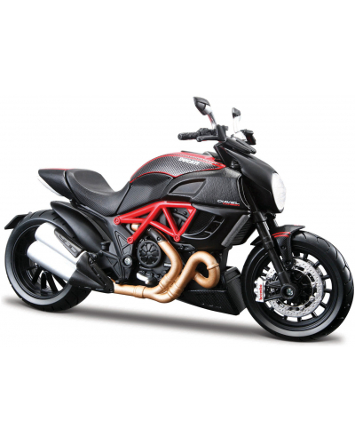 MAISTO model motorky AL MOTORCYCLES - DUCATI DIAVEL CARBON 1:12