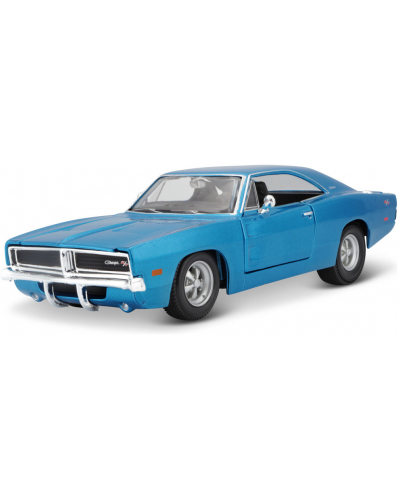 MAISTO 1969 Dodge Charger R/T metal modrá 1:25