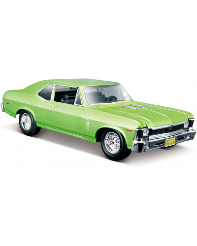 MAISTO 1970 Chevrolet Nova SS metal svetlo zelená 1:24