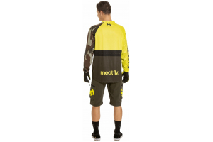 MEATFLY cyklo kraťasy RAMPAGE brown/fluo yellow