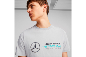 MERCEDES tričko AMG Petronas F1 ESS Logo silver