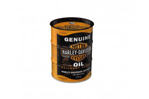 NOSTALGIC ART pokladnička HARLEY-DAVIDSON GENUINE OIL black/orange